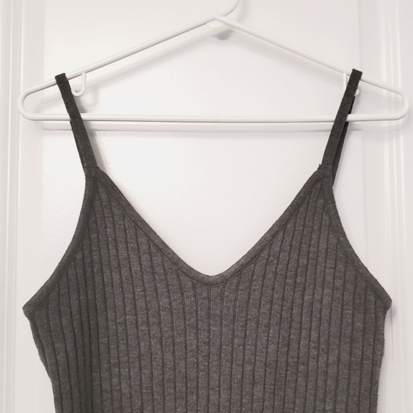 NEW 7 for all mankind spaghetti strap knit midi Dress - Picture 3 of 5